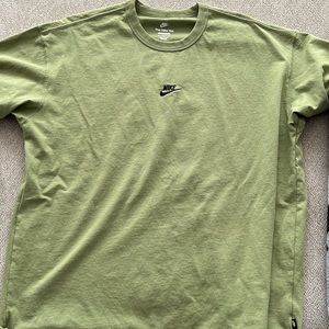 Army Green Nike Center Swoosh Tshirt